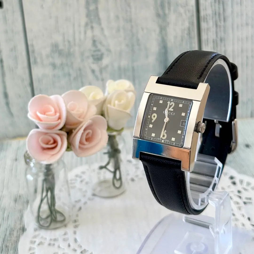 【希少】GUCCI　グッチ　7700L　レディース腕時計　デイト　新品電池 希少】GUCCI グッチ 7700L レディース腕時計 デイト 新品電池