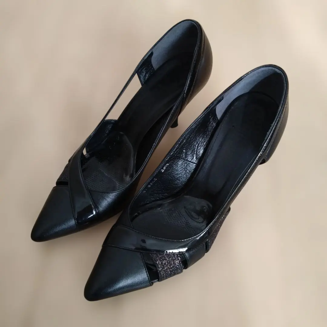 Thumbnail of POOL SIDE Black Pointed Toe High Heels 24.5cm