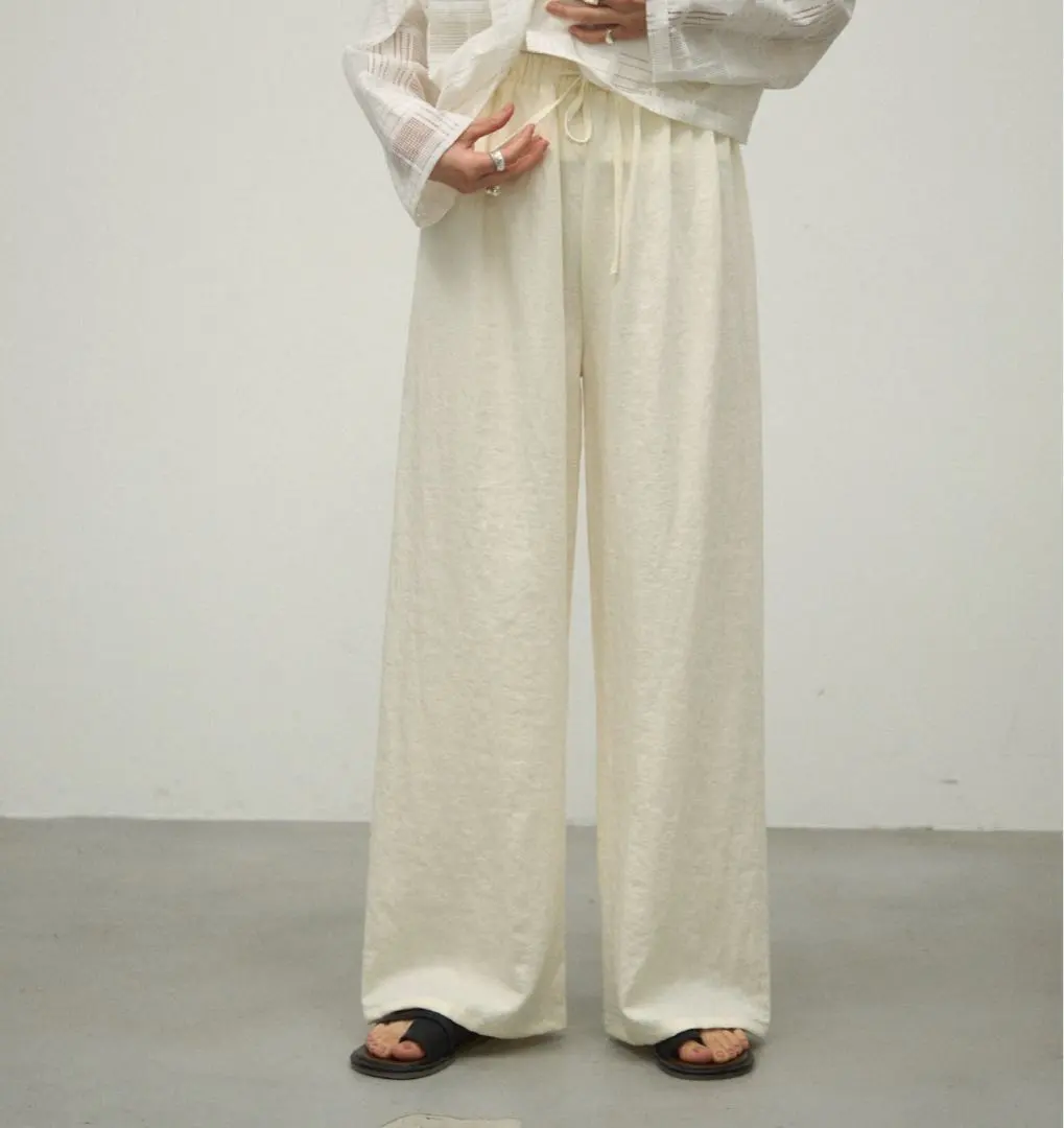 Lutim by u 腰部抽繩寬鬆長褲 的縮圖