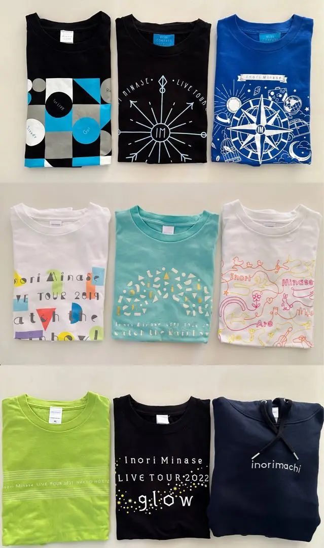 水瀬いのりTシャツセット XLサイズ 2025年最新】catch the rainbow tシャツの人気アイテム - メルカリ