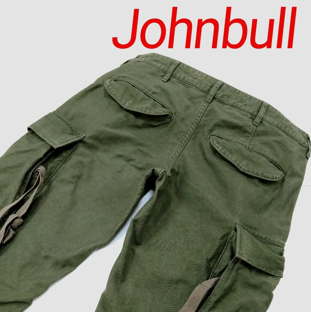 ジョンブル「Johnbull」11082 アシンメトリーデザイン カーゴ　 Ｍ Johnbull カーゴジーンズ ジョンブル メンズ スリムテーパード