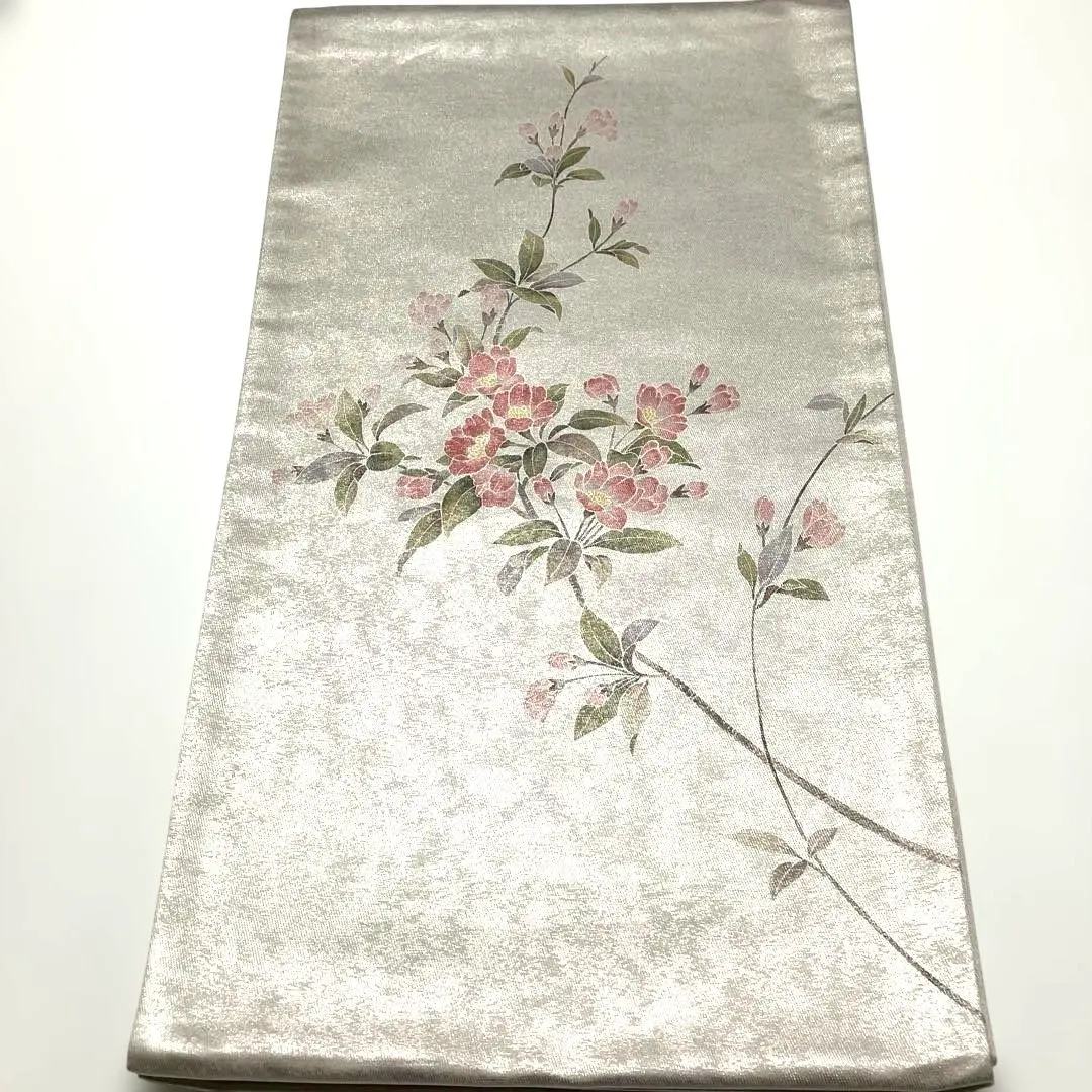 銀色花紋袋帶 的縮圖