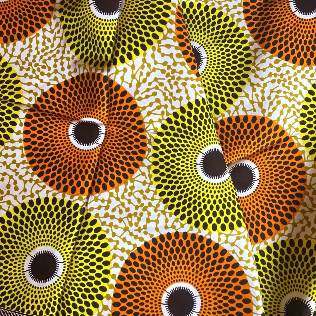 Thumbnail of African fabric, circle, 1 yard, cotton