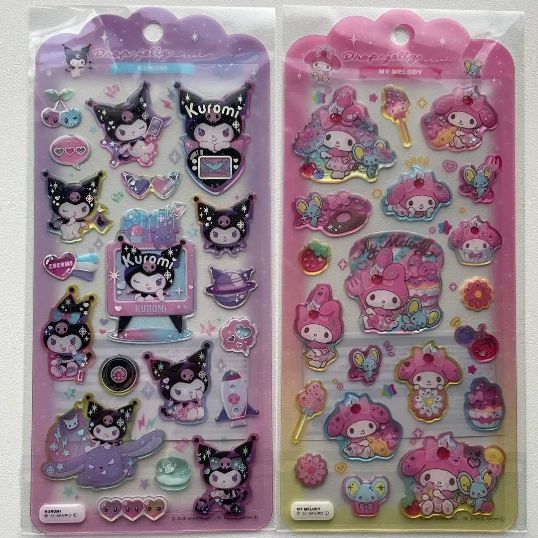 Thumbnail of Drop Jelly Stickers My Melody Kuromi Set of 2