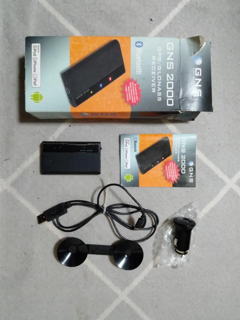 GNS 2000 plus GPSレシーバー　アンテナ Bluetooth対応 High-precision GPS receiver connected via Bluetooth