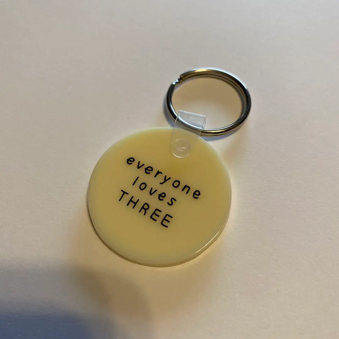 everyone rubber keychain キーリング　3色セット everyone rubber keychain キーホルダー 3色セット