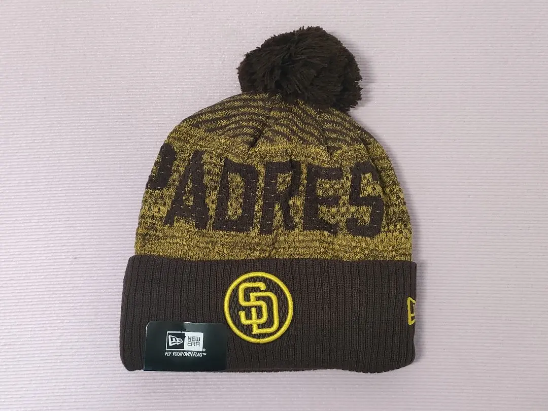 パドレス　ニット帽　メジャー帽子　ほぼ新品 ベーシック カフニット MLB Team Logo サンディエゴ・パドレス
