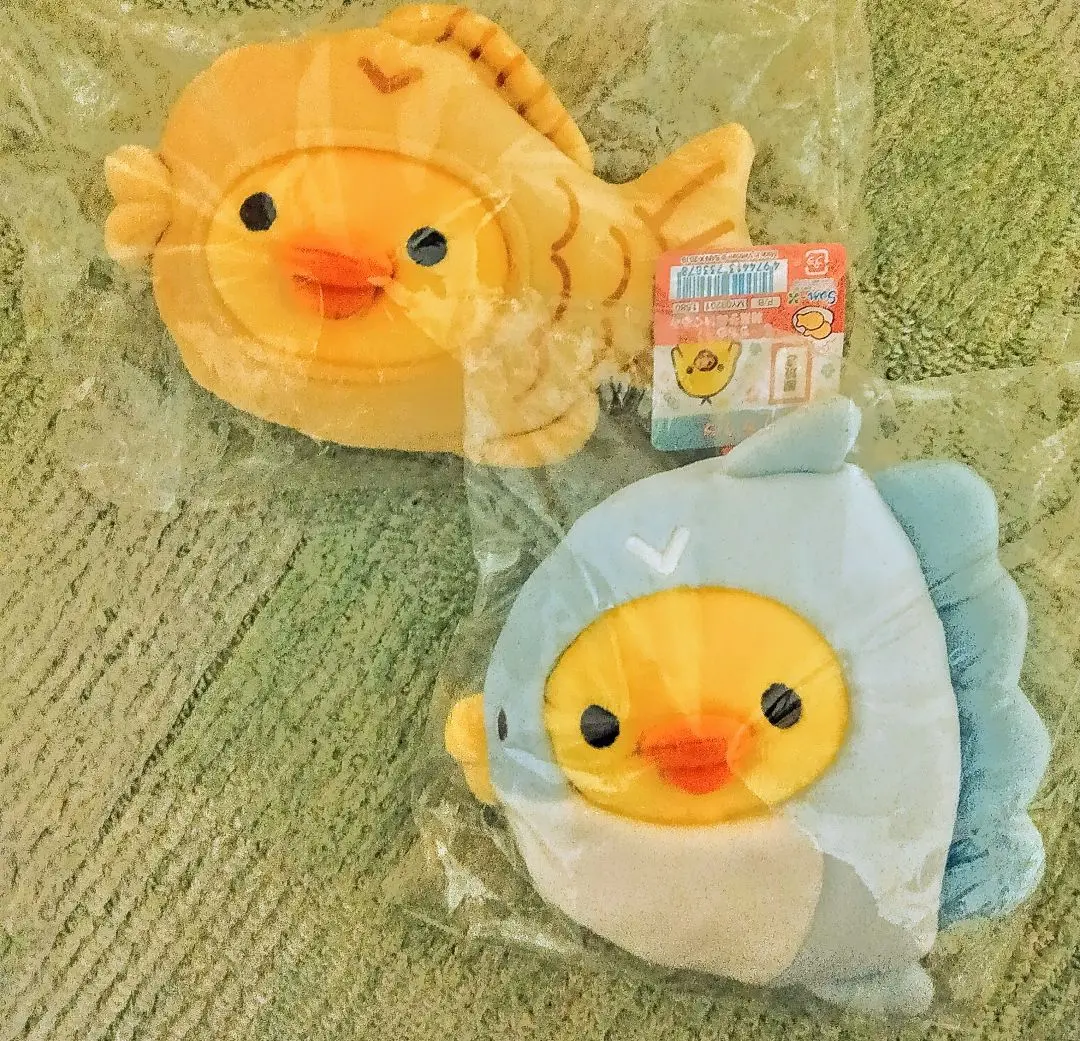 キイロイトリ　もーちもち　和菓子　ぬいぐるみ　鯛焼き　たい焼き　リラックマ リラックマ キイロイトリ もーちもち和菓子ぬいぐるみ 鯛焼き