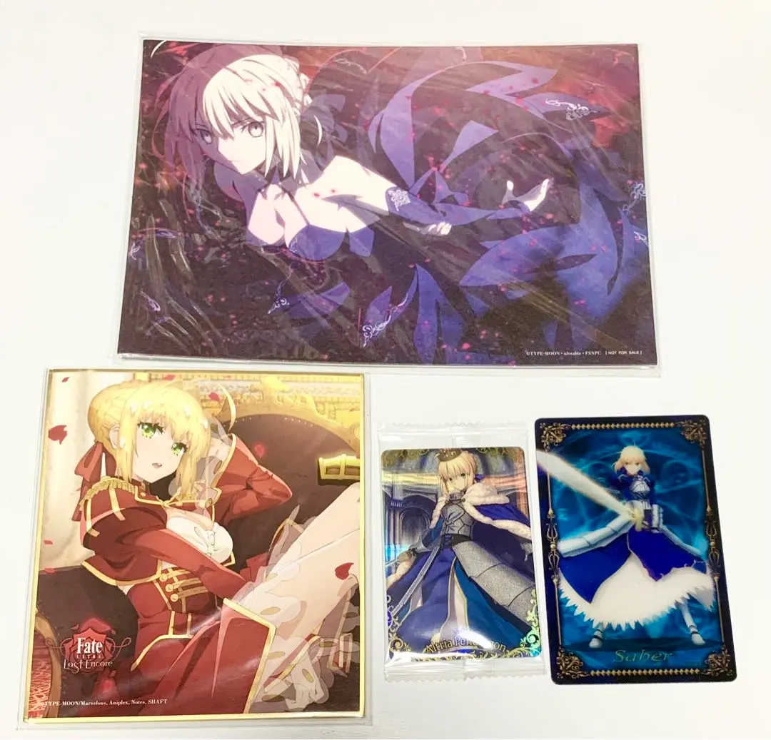 Fate セイバー カウントダウン 色紙 ufotable FGO アルトリア