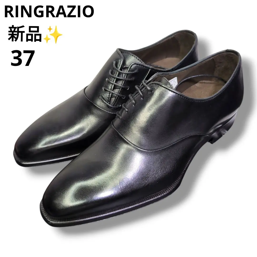未使用 RINGRAZIO リングラツィオ サイドレース レザーシューズ 39 未使用 RINGRAZIO リングラツィオ サイドレース レザーシューズ 39