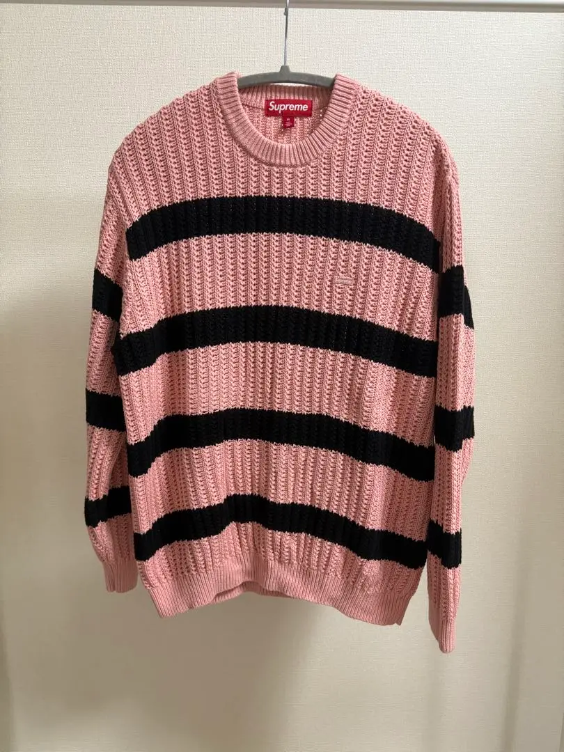 S*様 Supreme LooseGauge Stripe Small Box Supreme Loose Gauge Stripe Small Box Sweater (SS25) - $148