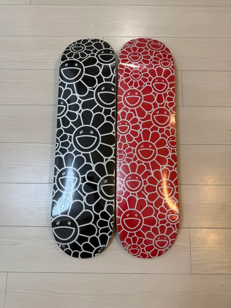 【新品】2017 flowerSkateDeck 村上隆 スケートデッキPink 村上隆ComplexCon MCA Multi Flowerデッキ2017ピンク