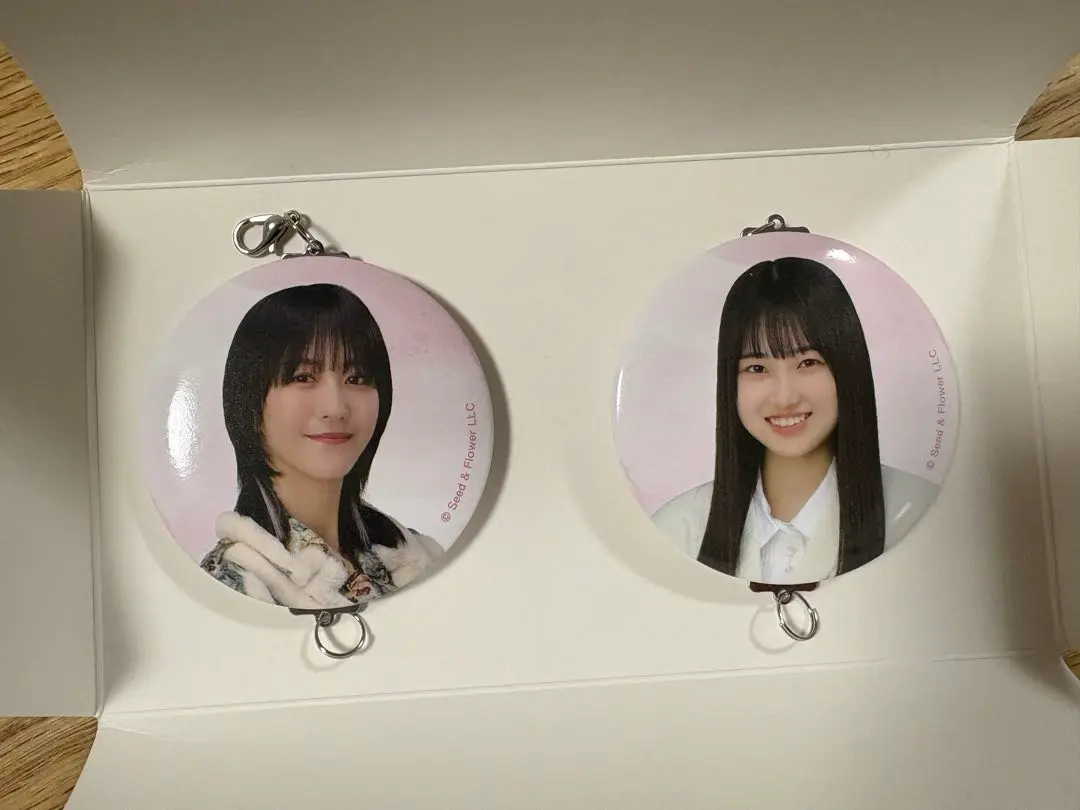 櫻坂46 的 野美青・土生瑞穂 聯名款 罐裝吊飾 羅森便利商店合作 的縮圖