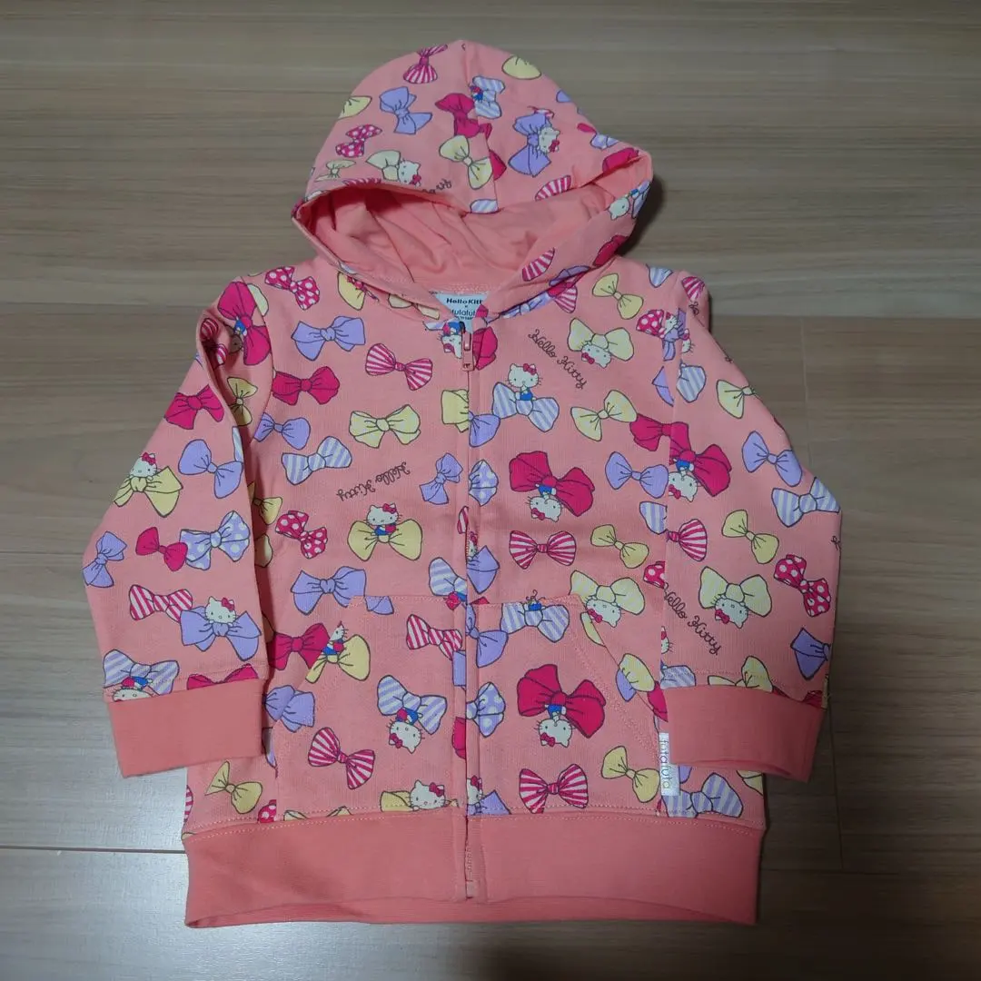 Thumbnail of New Hello Kitty futafuta zip-up hoodie 90cm