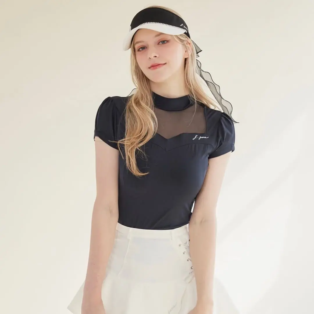 ♡美品♡J.JANE＊韓国ゴルフウェア メッシュ ハイネック 半袖シャツ S 2025年最新】j.janeの人気アイテム - メルカリ
