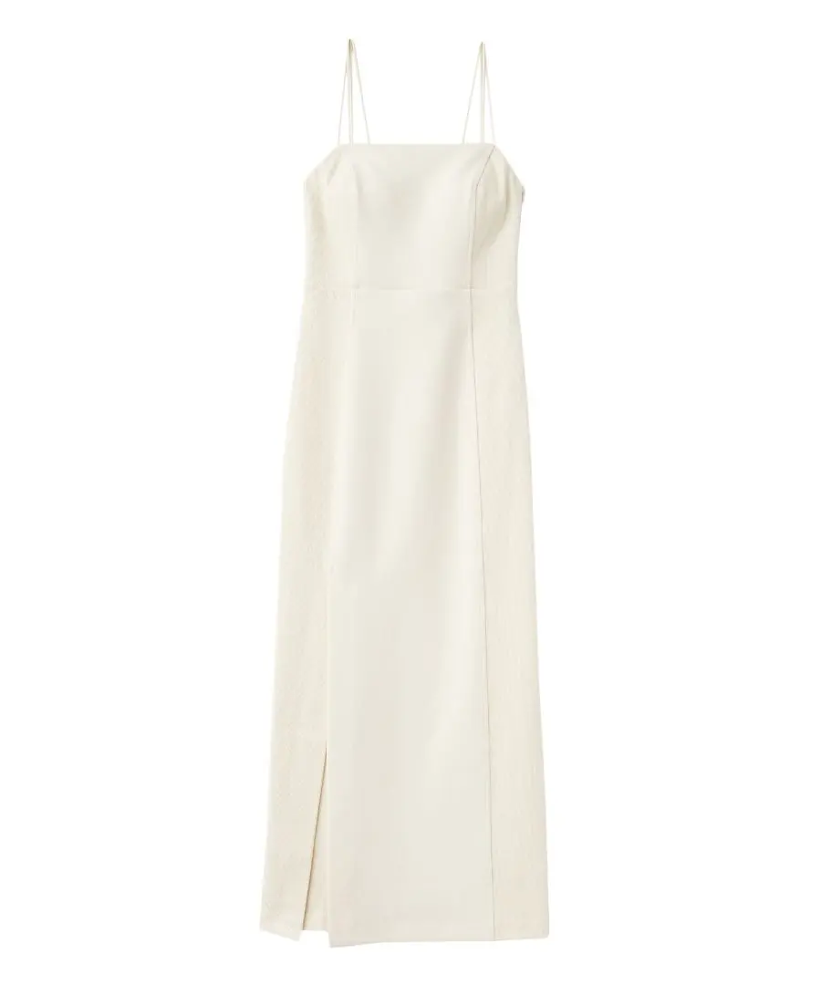 Thumbnail of Limited Time Sale! ☆ Cup-Sized Pique Knit & Ribbed Waist Bear Dress Camisole Dress