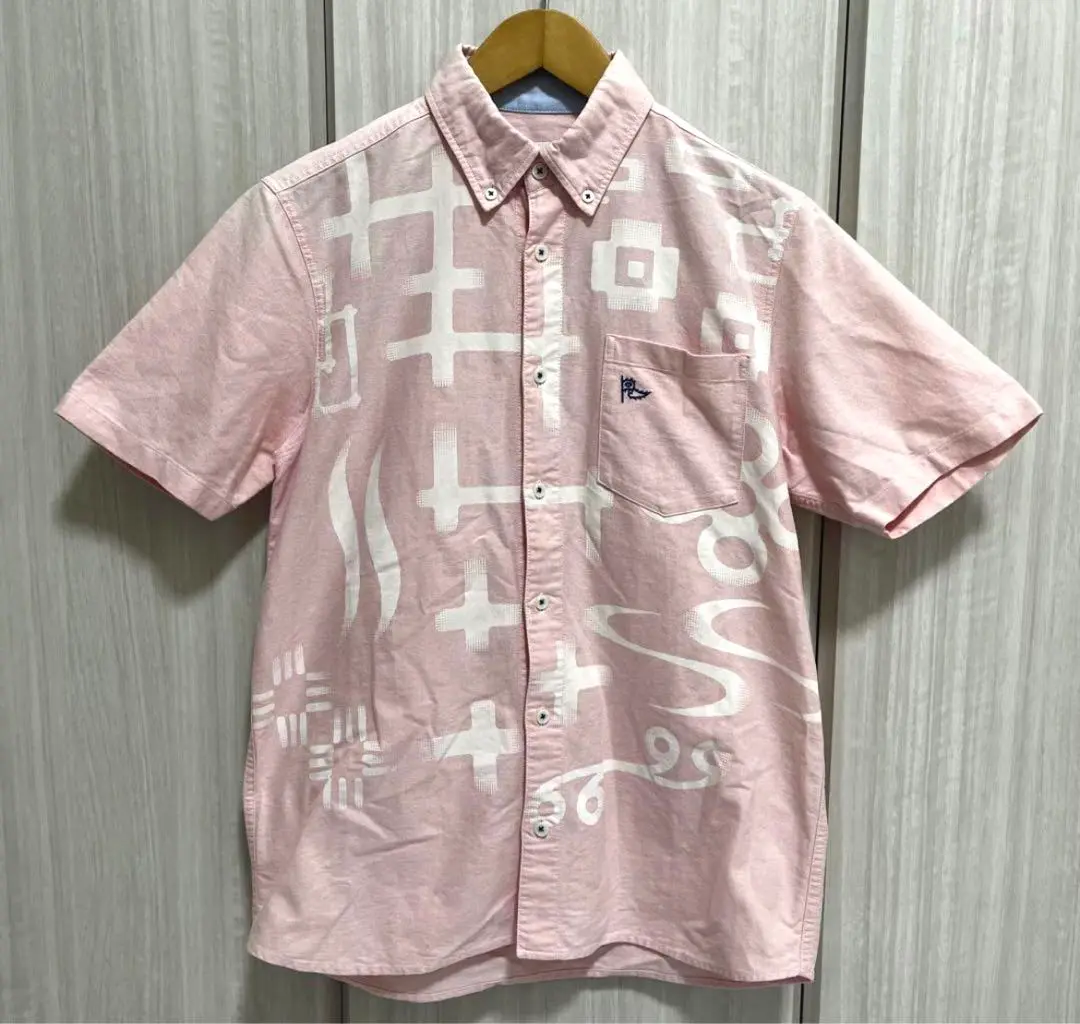 @【Fくらい】レキオシアン かりゆしウェア ビッグシャツ チュニック Fくらい】レキオシアン かりゆしウェア ビッグシャツ チュニック