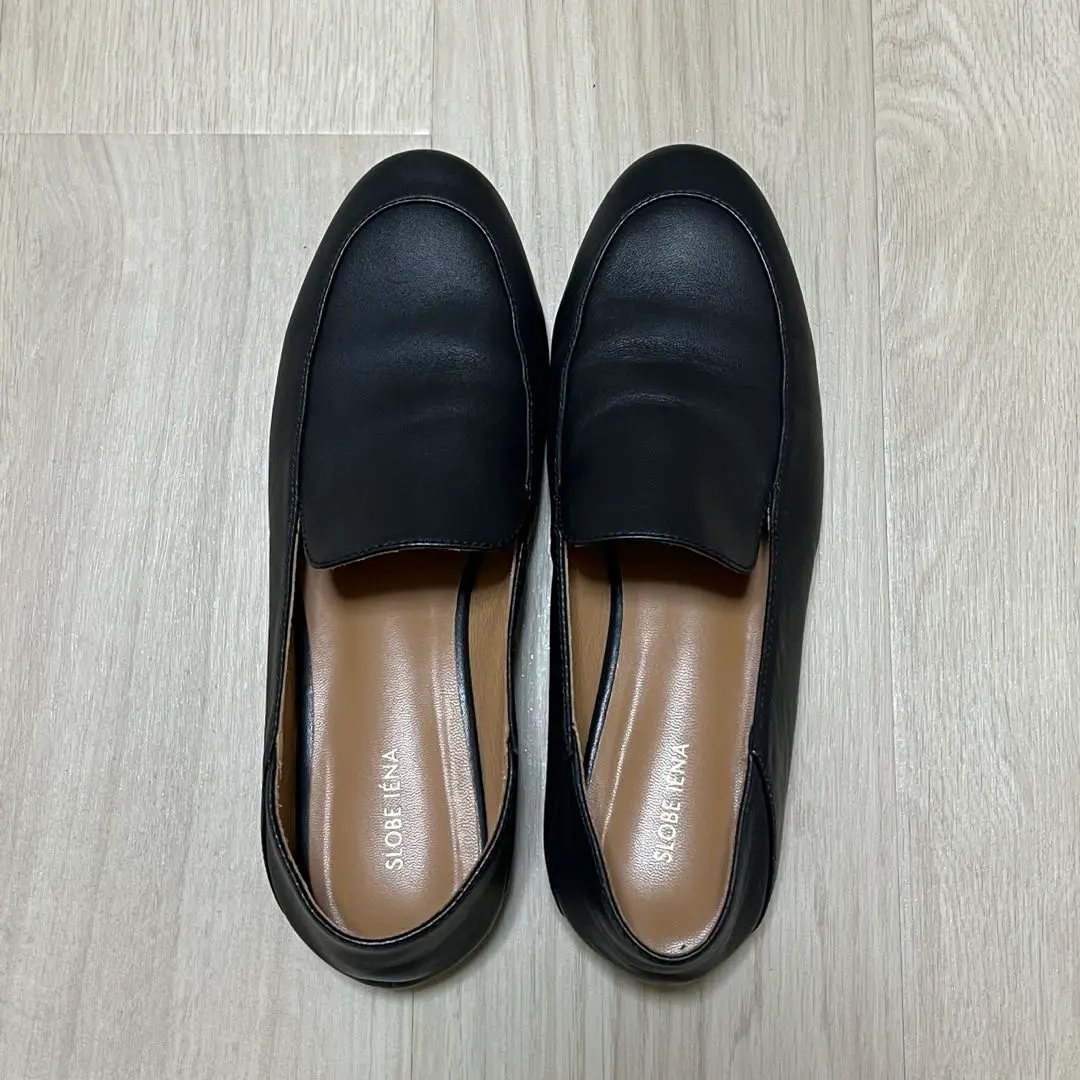美品　SLOBE IENA ソフトローファー 23.5 25ss スリッポン　黒 美品 SLOBE IENA ソフトローファー 23.5 25ss スリッポン 黒