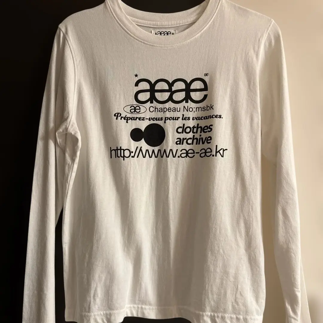 ロングTシャツ ホワイト（白）系 AEAE(エーイーエーイー) T