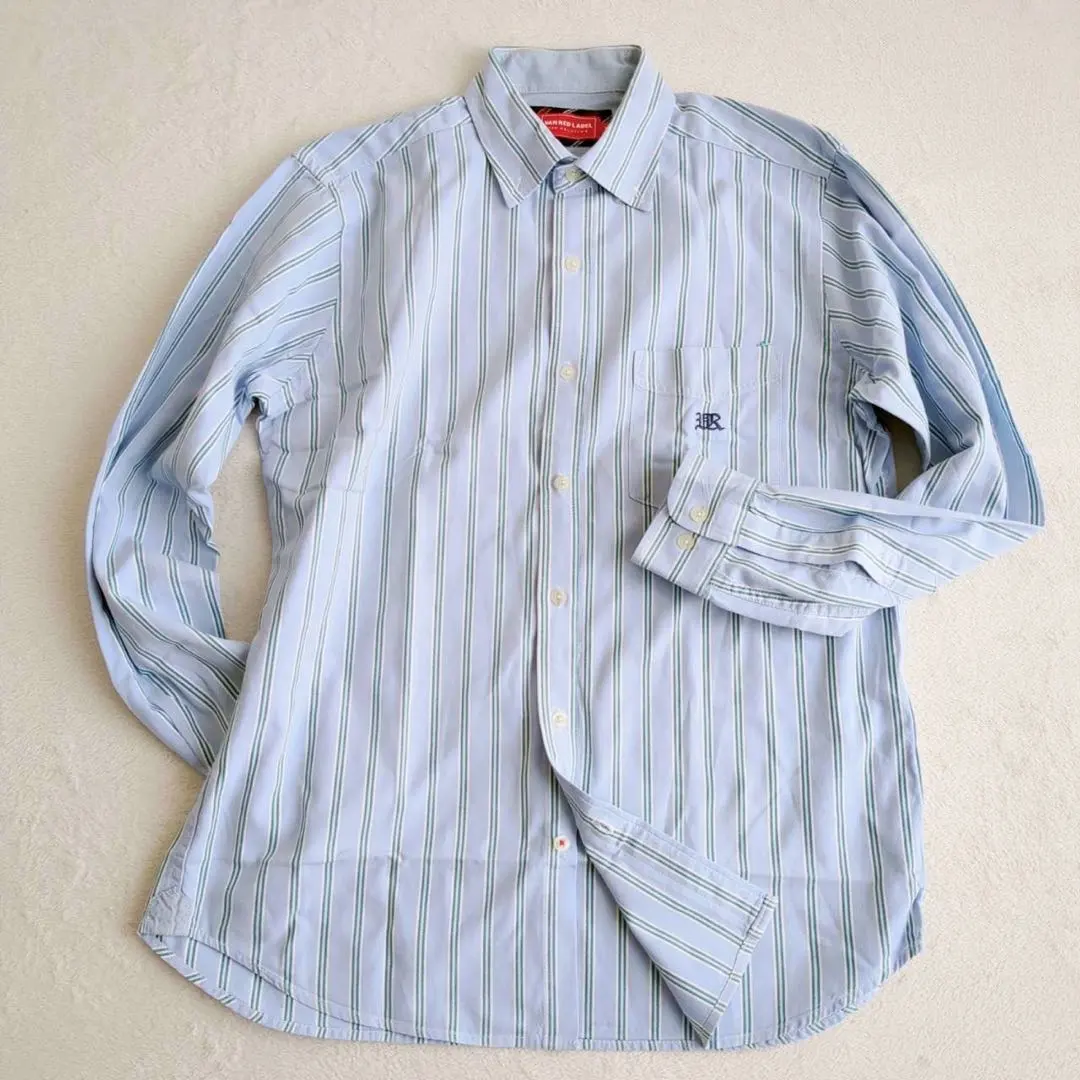 Thumbnail of Van Red Label ◇ Men's Shirt Button-down One Point Embroidery Stripe L