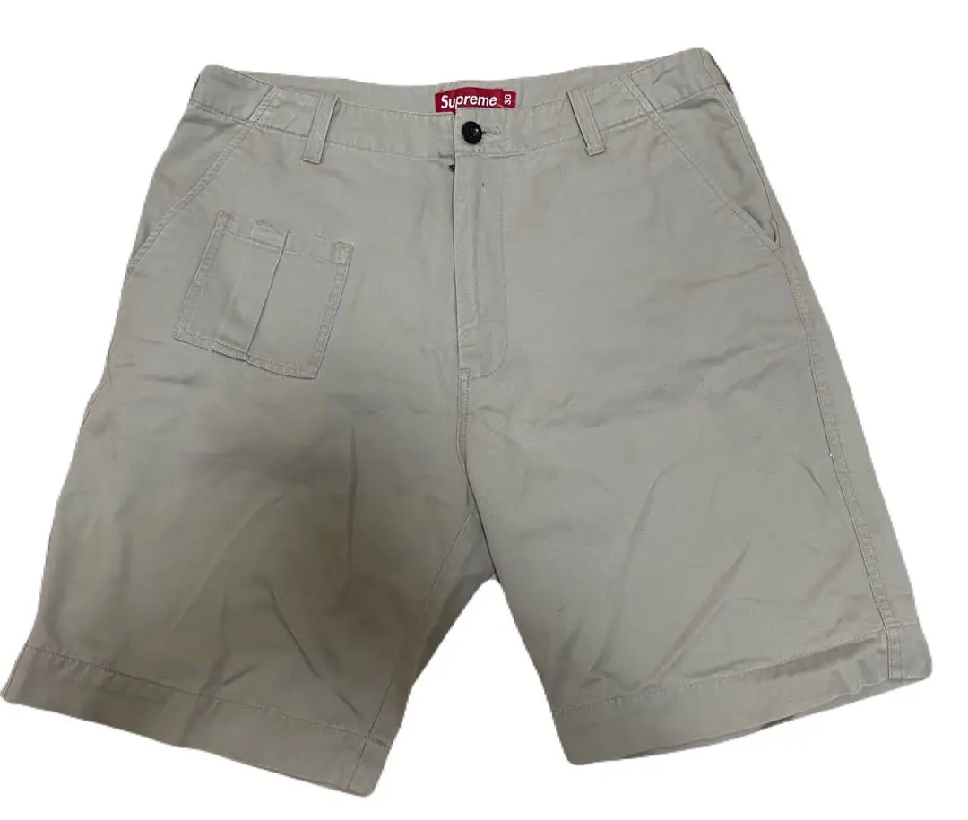 Supreme ベージュ ハーフパンツ Supreme 23SS オールドイングリッシュロゴ ナイロンハーフパンツ