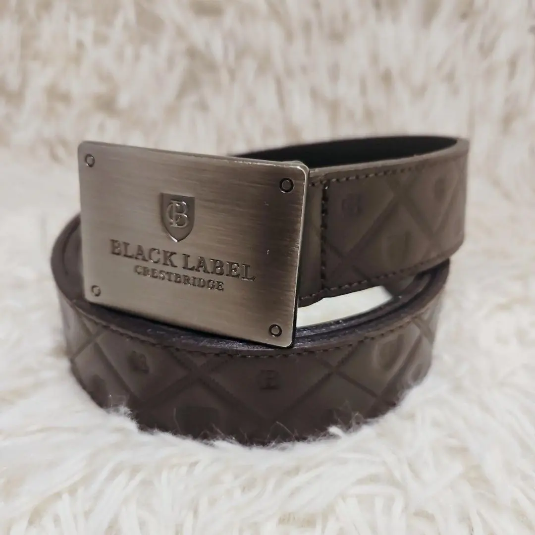 極美品 BLACK LABEL CRESTBRIDGE ベルト ブラウン レザー BLUE LABEL / BLACK LABEL CRESTBRIDGE / ブルーレーベル