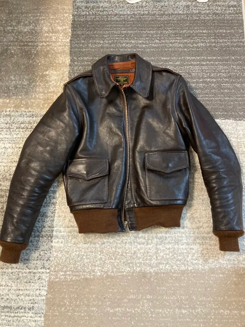 美品 THE FEW A-2 サイズ38 AERO LEATHER社実名復刻 美品 THE FEW A-2 サイズ38 AERO LEATHER社実名復刻