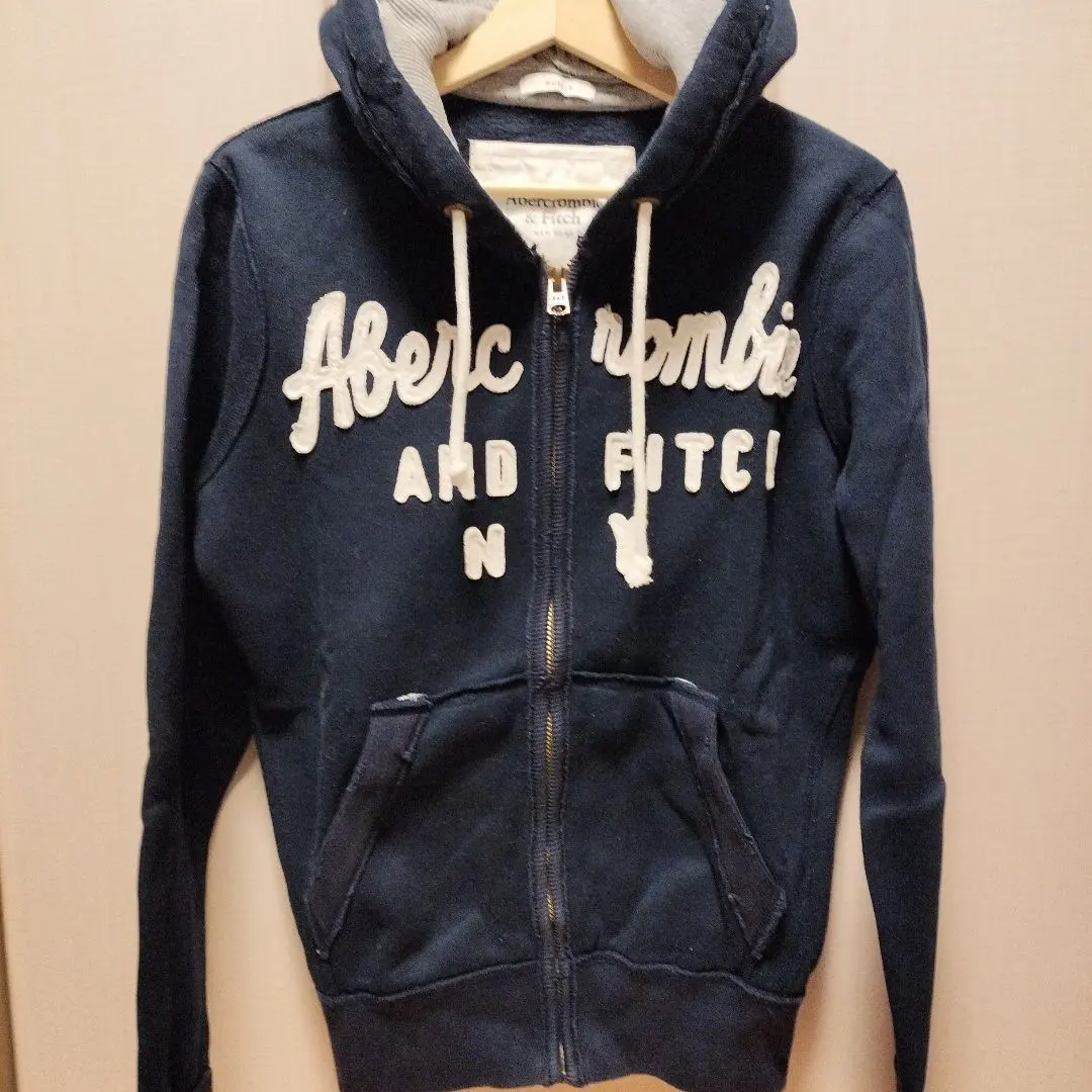 Thumbnail of Abercrombie & Fitch A&F Navy Hoodie S