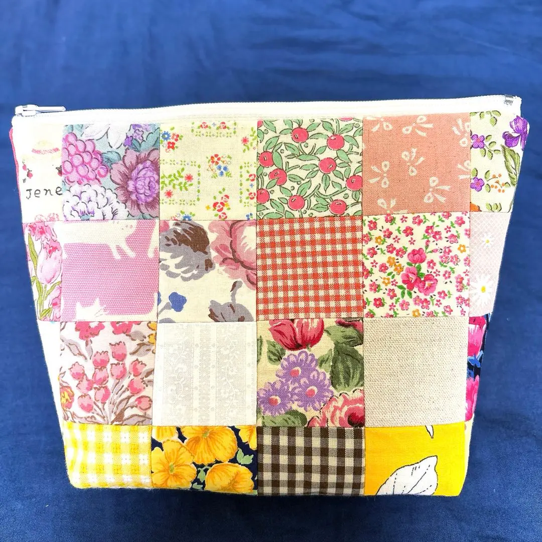 Thumbnail of Handmade floral patchwork pouch
