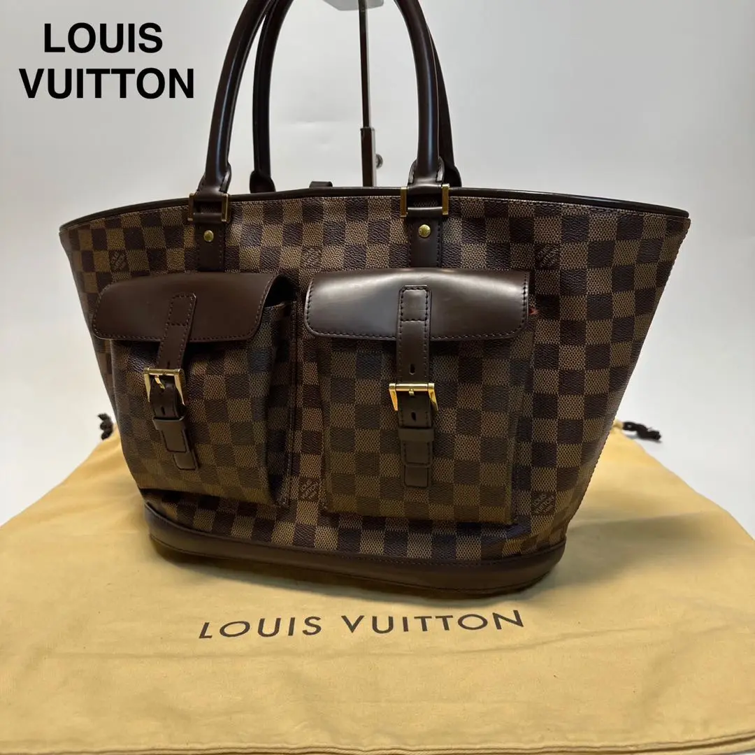 ヴィトン　ダミエ　マノスクGM 中古・古着通販】LOUIS VUITTON (ルイ ヴィトン) トートバッグ
