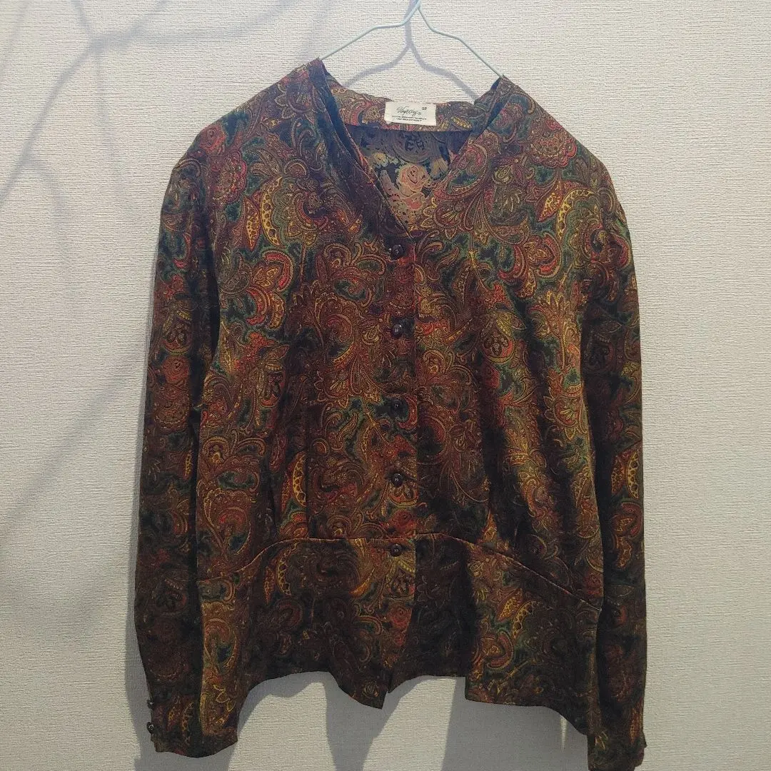 Thumbnail of Made in Japan Vintage Paisley Pattern Long Sleeve Shirt, Freesize