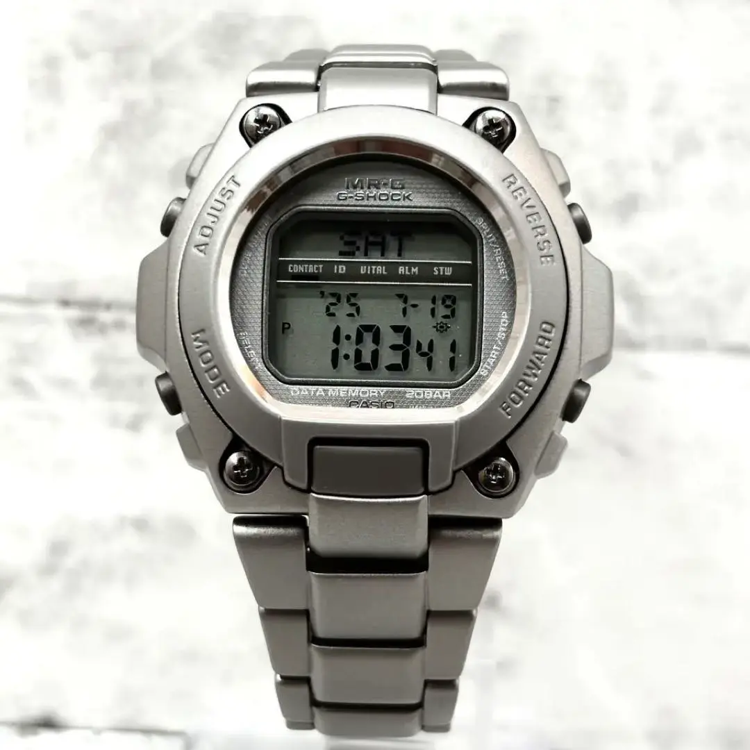 CASIO G-SHOCK デジタル腕時計MRG100T Casio G-Shock MRG-100 Titanium Silver Digital Mens Watch