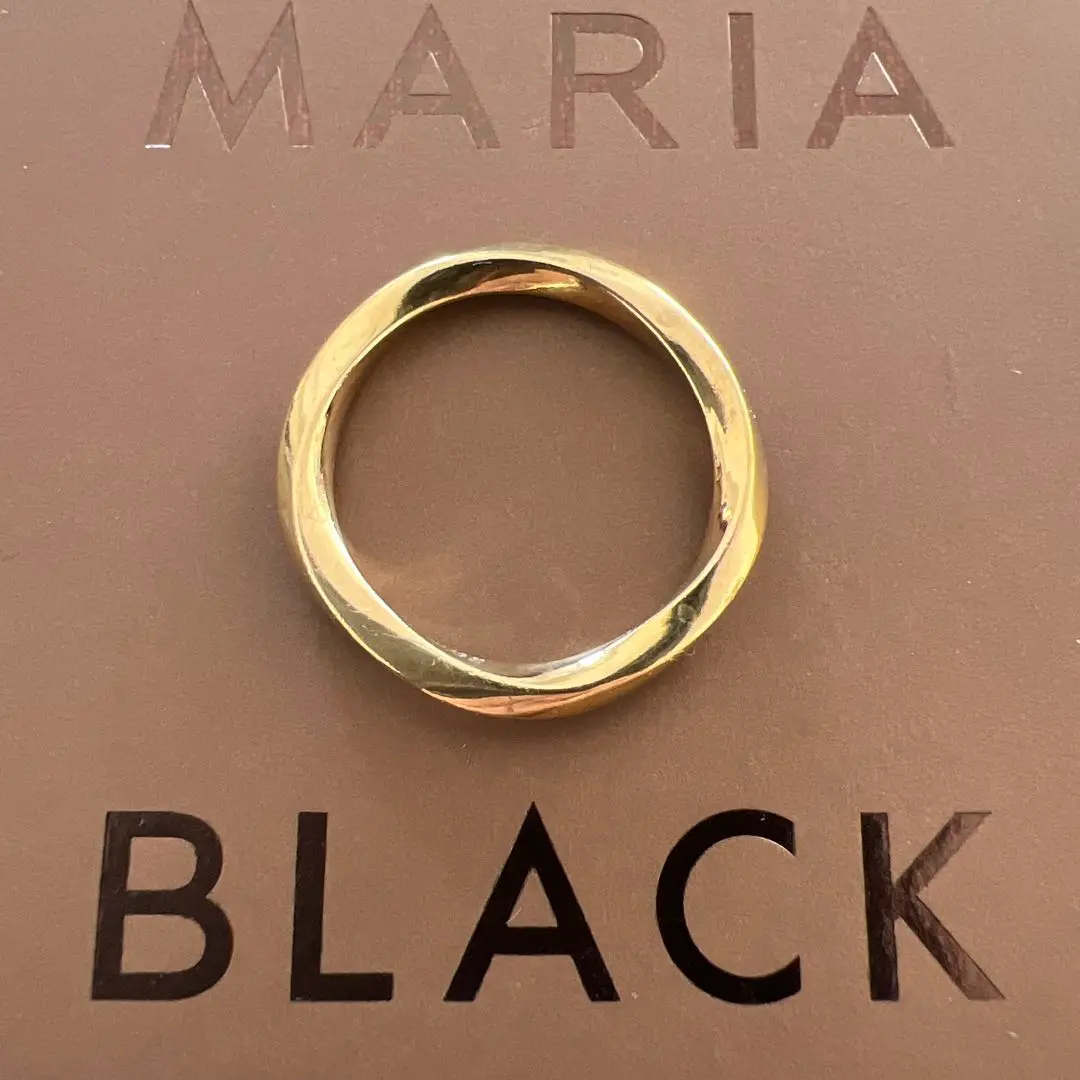 ⭐️超美品　マリアブラック Gemma Ring Gold 2025年最新】マリアブラック 材質：ゴールド リング・指輪の人気