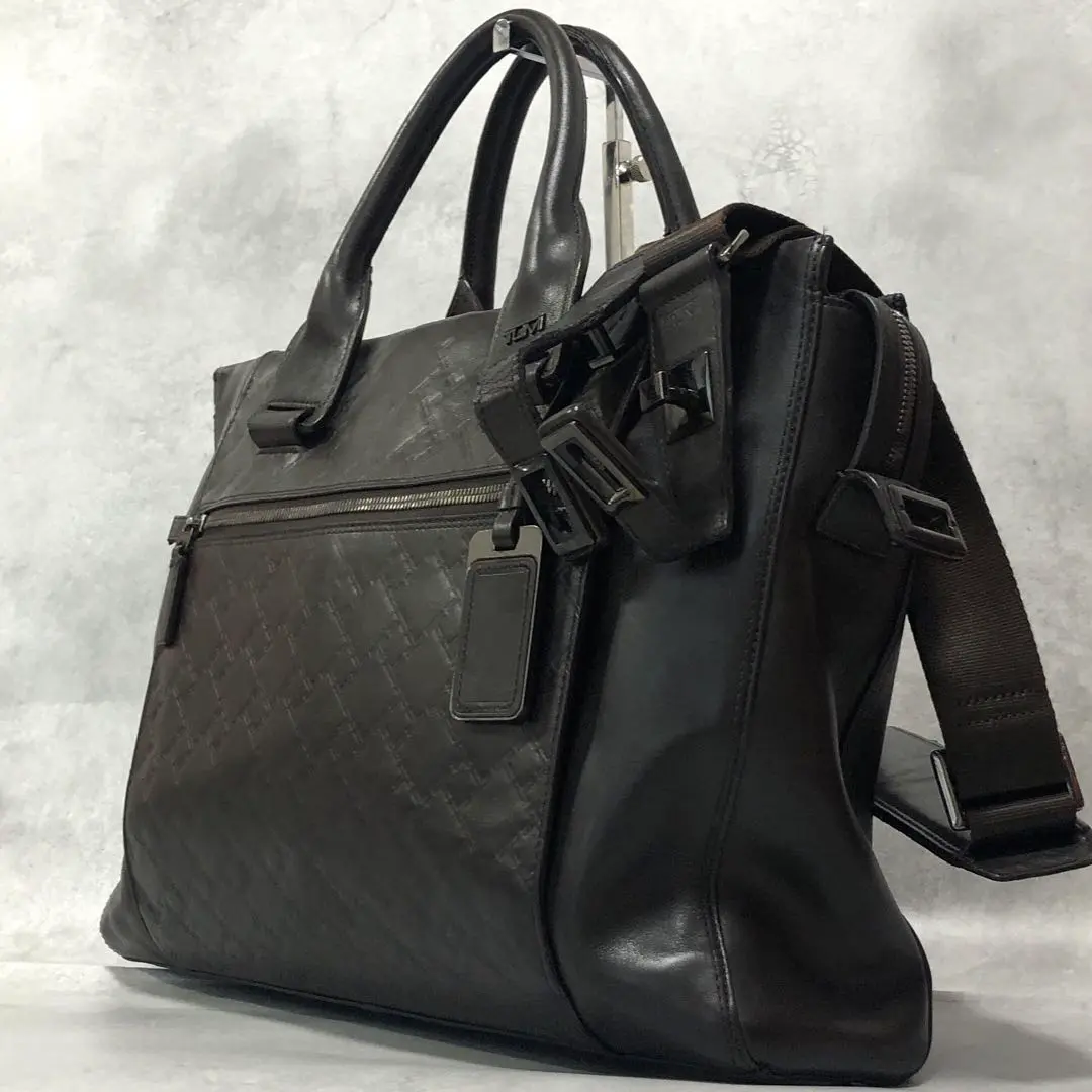TUMI TICON Leather Sling ボディバッグ ヴィンテージ加工