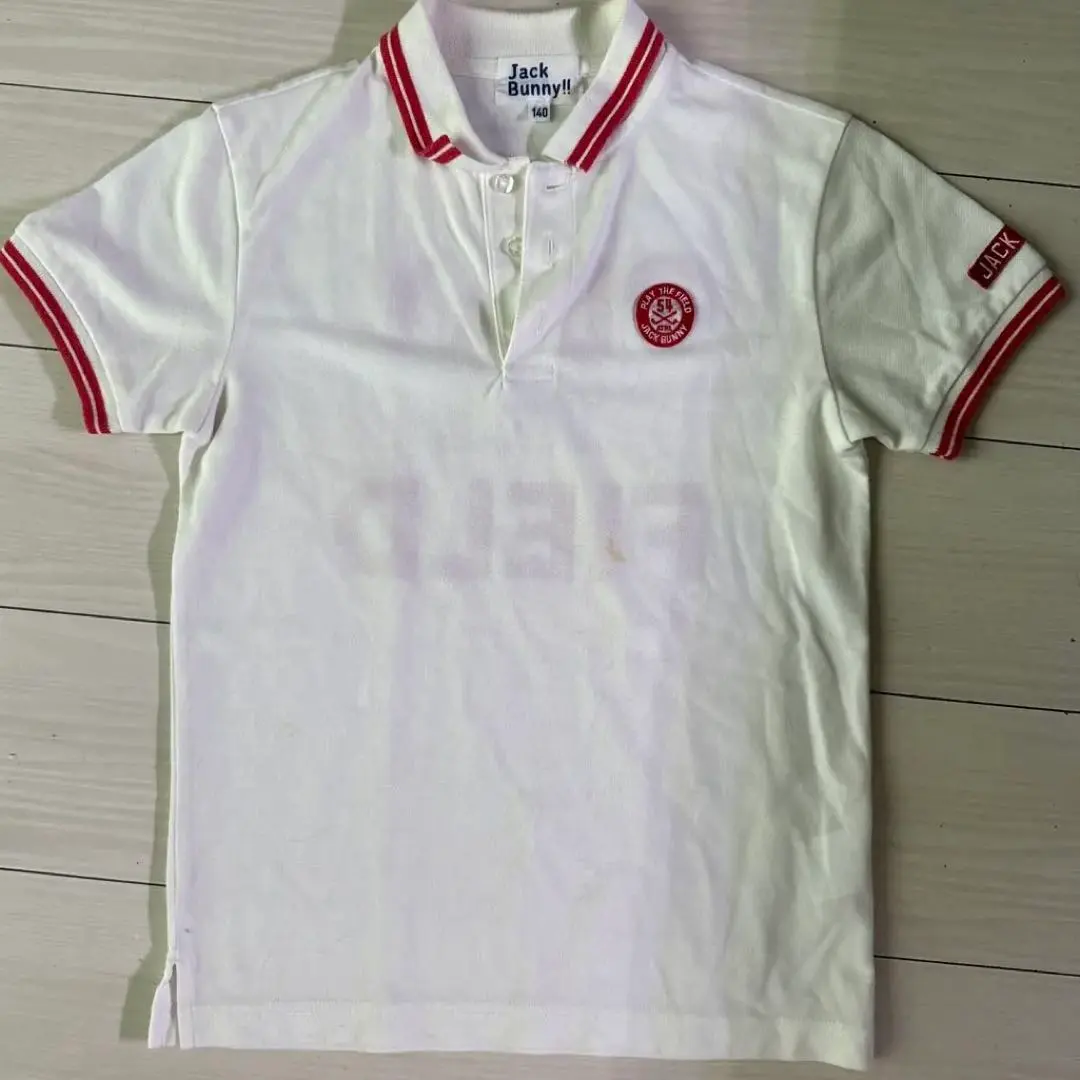 Jack Bunny!! 傑克兔 兒童 高爾夫 短袖POLO衫 140 的縮圖