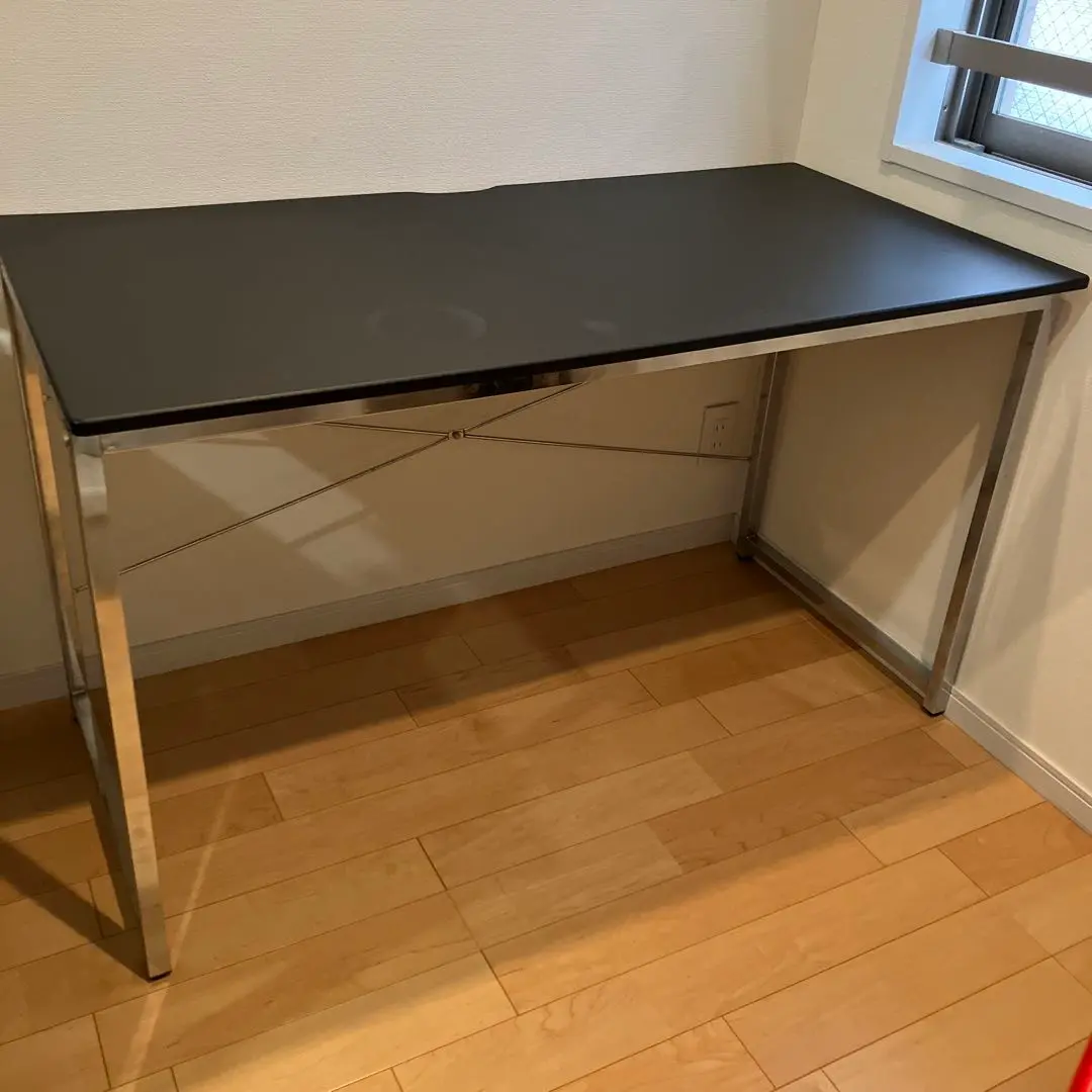 raeto 1　【中古】ニトリ PCデスク　トリシア ニトリ 幅120cm デスク(N トリシア 120 BK) パソコンデスク PC