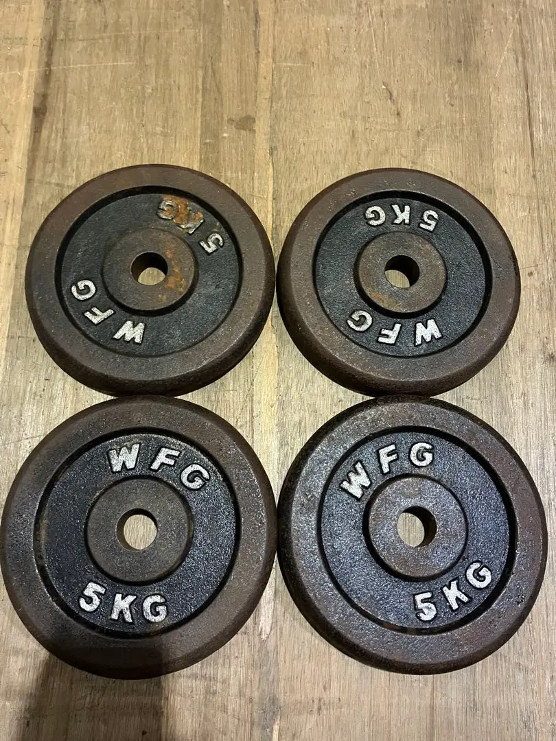 WFG 15KG ウェイトプレート　4枚 　バラ売り可　※直接取引 2025年最新】wfg ダンベル セットの人気アイテム - メルカリ