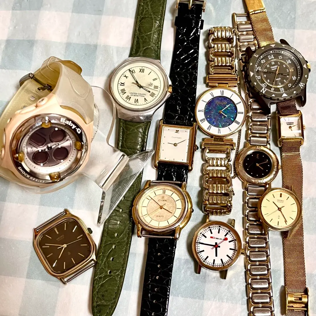 ジャンク☆SEIKO、YSL、TIMEX、CASIO、オパール等ブランド11点 ジャンク☆SEIKO、YSL、TIMEX、CASIO、オパール等ブランド11点