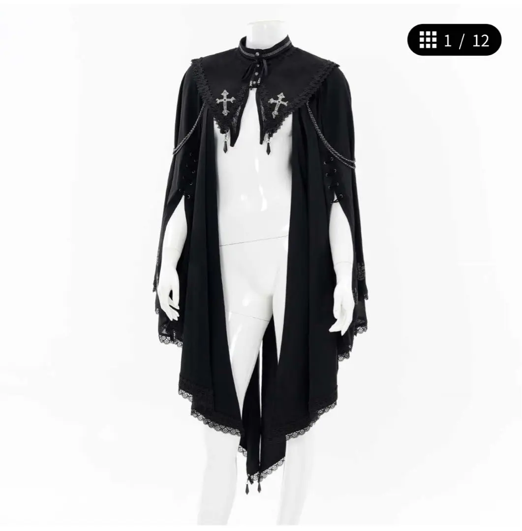 OZZ ONESTE オッズオネスト【ケープ 】黒 ベストセラー OZZ ONESTE レディース コート】黒 オッズオネスト
