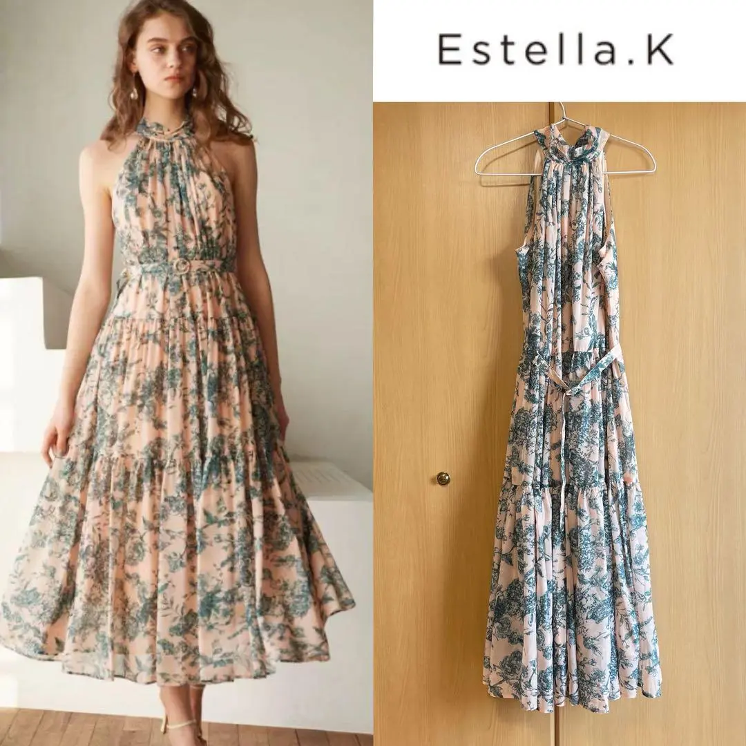 【Estella.K】Positano Belted long Dress 2 Positano Belted long Dress 2 -NVY- – Estella.K