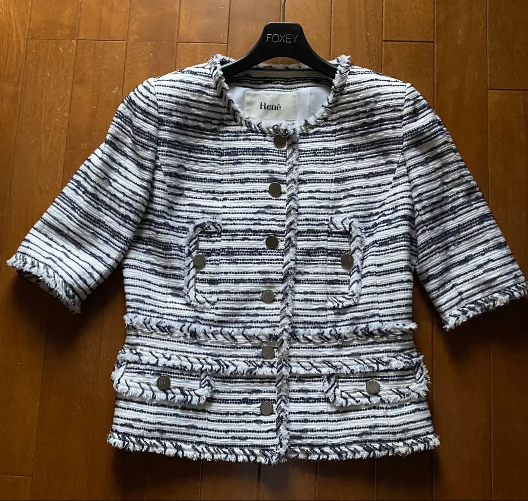 Rene ルネ ツイード ノーカラー ジャケット　美品！ 楽天市場】rene ルネ ジャケットの通販