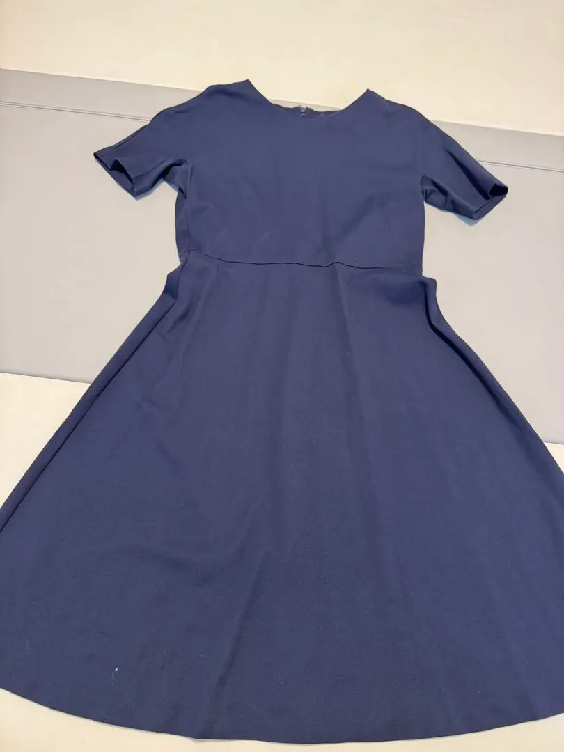 Thumbnail of UNIQLO Navy Short Sleeve Knee-Length Dress L