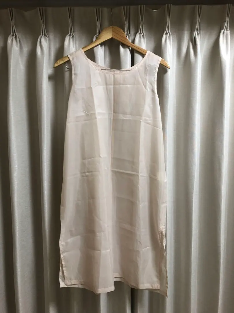 Thumbnail of Cream-colored sleeveless slip dress petticoat