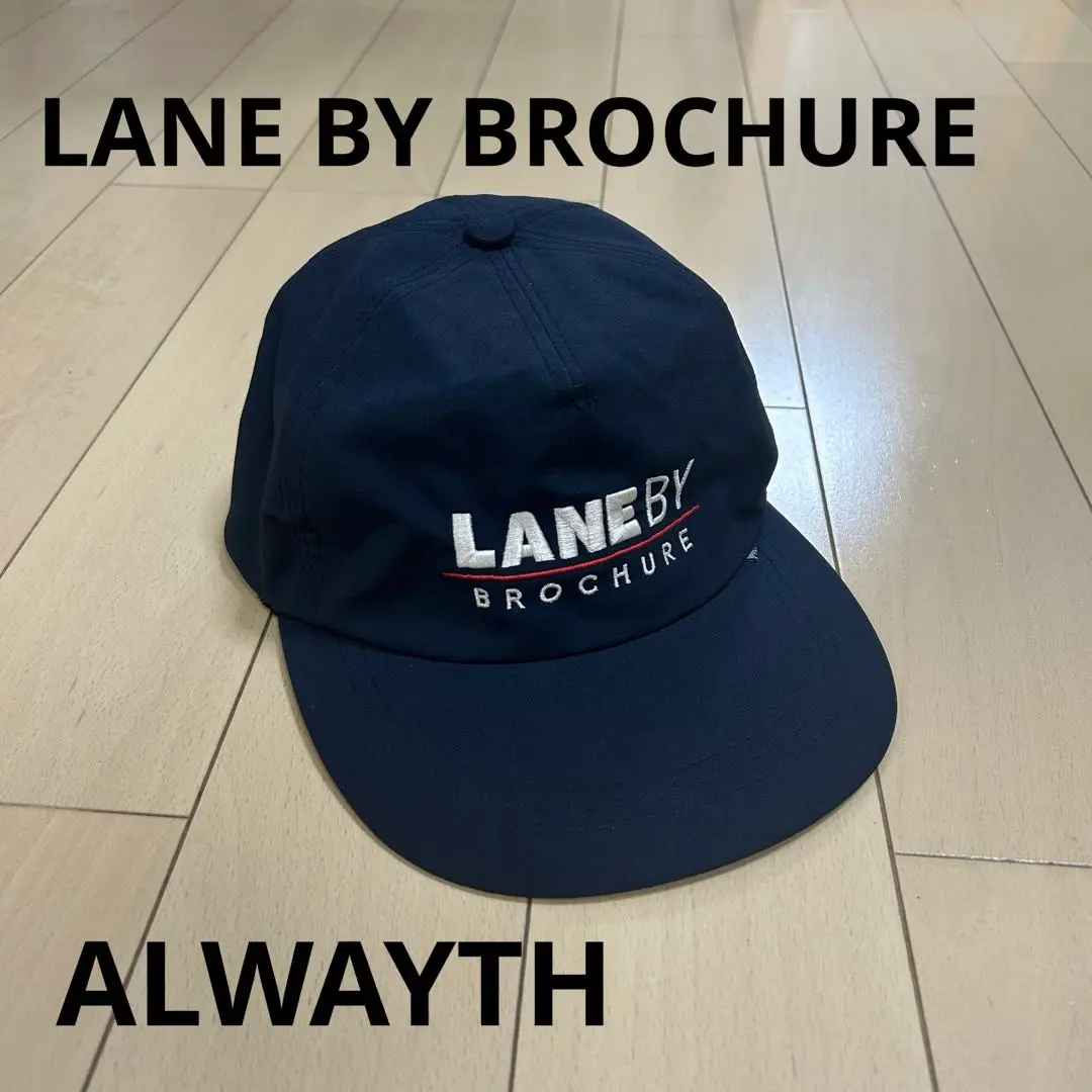 LANE BY BROCHURE キャップ LANE BY ALWAYTH W.D.W CAP BROCHURE ネイビー - メルカリ