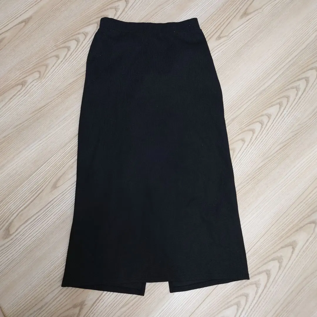 黑色 窄裙 L 碼 開衩 的縮圖