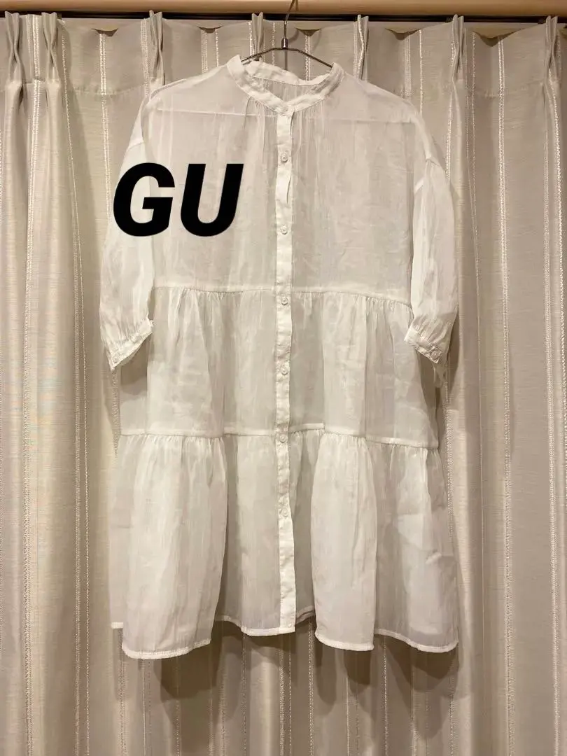 Thumbnail of GU White Tiered Tunic Short Sleeve S