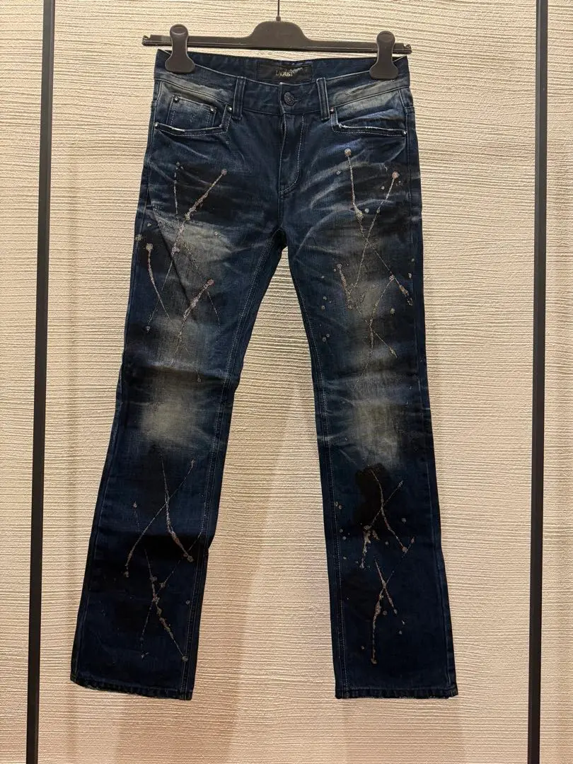 未使用品✨Lagust　ラガス　ラメ　ダメージ加工　ブーツカット　デニムパンツ n*様 Lagust ラガス ラメ ダメージ加工 ブーツカット デニム