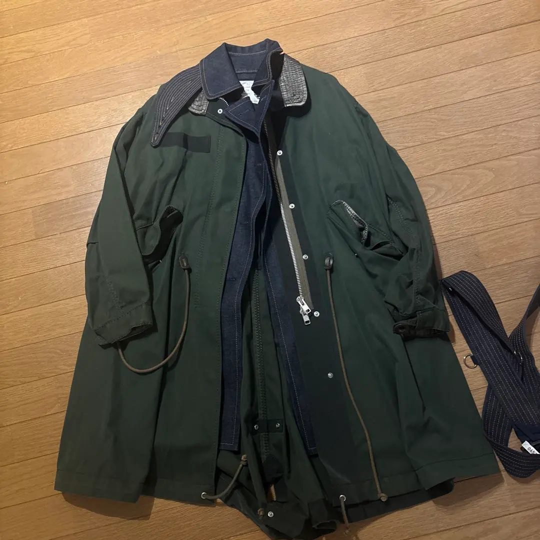 sacai✨サカイ希少モッズコートシルクサテンドッキングチベット