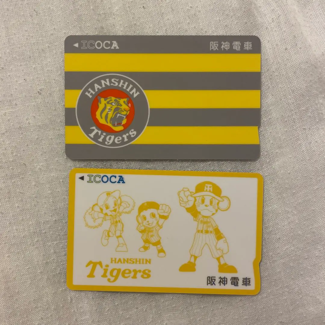 最終値下げ【希少品】ICOCA 阪神タイガース 球団旗 トラッキー 2枚セット Yahoo!オークション - 阪神タイガースICOCA球団旗＆トラッキー全