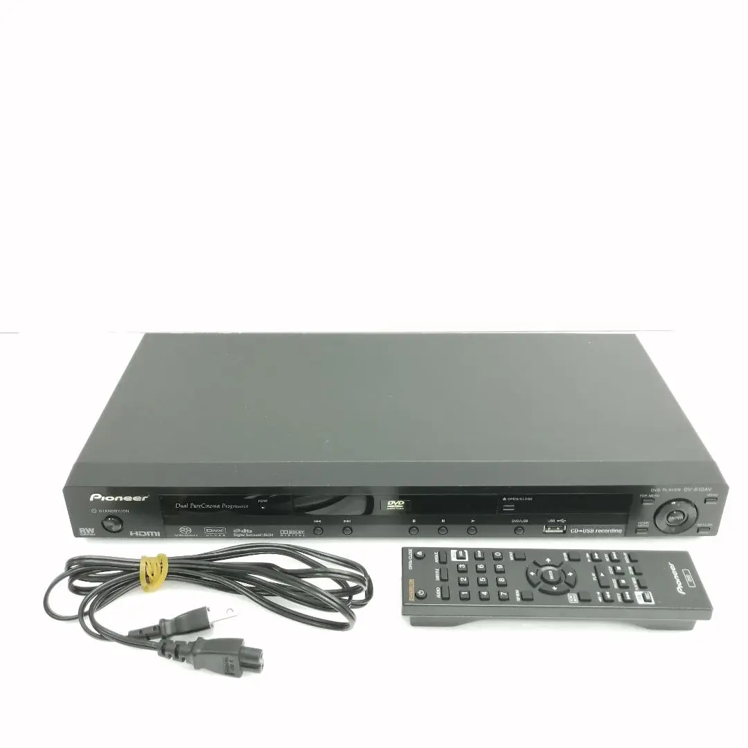 動作品パイオニアDVD/SACD再生プレーヤー Pioneer DV-610AV パイオニア、SACD対応のDVDプレーヤー3モデル